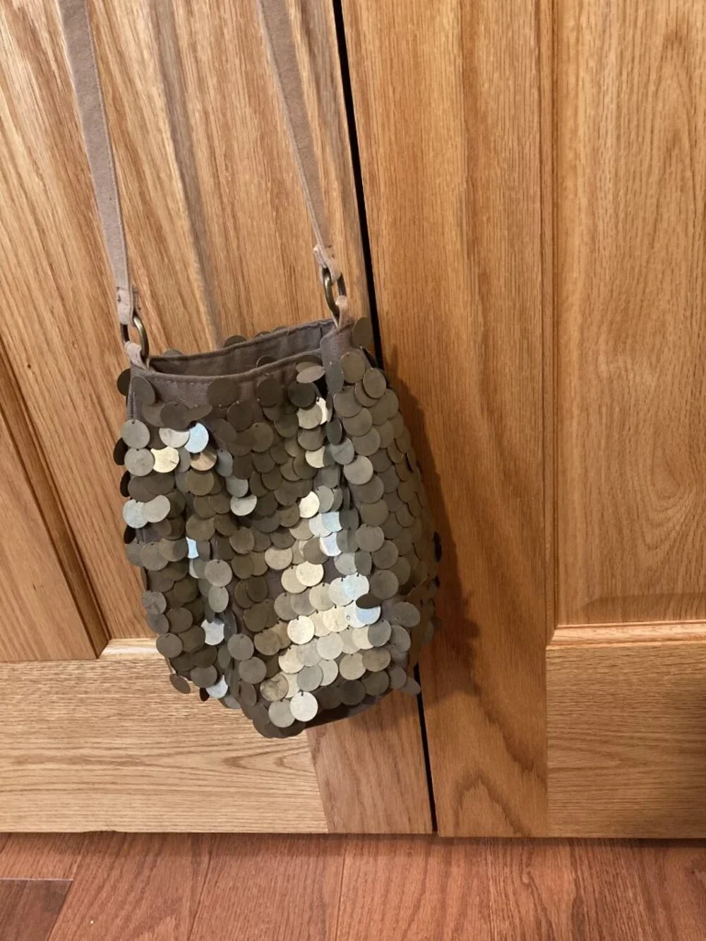 Mossimo Gold Disc hobo bag